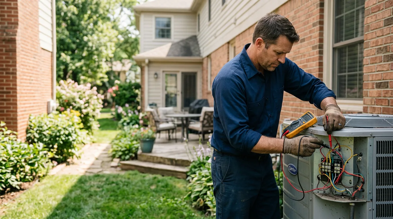 HVAC technician working near Collinsville, TX